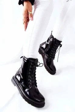 Clearance Cross Jeans Damskie Botki Trzewiki Czarne GG2R4023