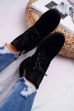 Botki Sznurowane|Botki Zimowe Damskie><noscript><img width=