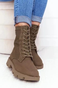 Damskie Trapery|Botki Sznurowane><noscript><img width=