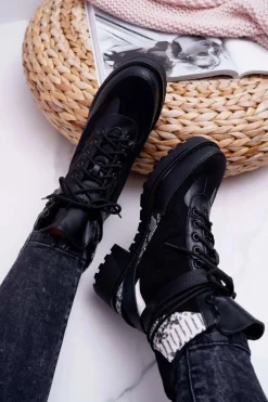 Botki Sznurowane|Botki Zimowe Damskie><noscript><img width=