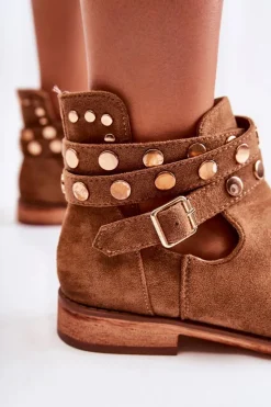 Botki Wiosenne|Brązowe I Beżowe Botki><noscript><img width=