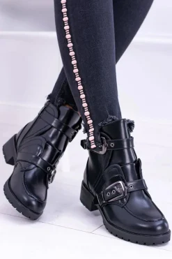 Botki Zimowe Damskie|Botki Płaskie><noscript><img width=