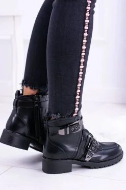 Botki Zimowe Damskie|Botki Płaskie><noscript><img width=