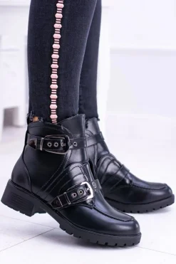 Botki Zimowe Damskie|Botki Płaskie><noscript><img width=