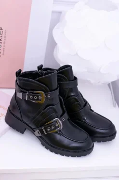 Botki Zimowe Damskie|Botki Płaskie><noscript><img width=