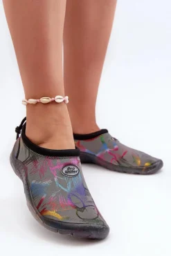 Best Damskie Buty Do Wody PROWATER PRO-24-48-033L Szare Damskie Trampki Damskie Slip-On