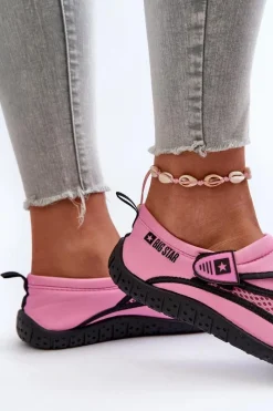 Discount Big Star Shoes Damskie Buty Do Wody Różowe Big Star NN274A804 Różowy