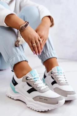 Buty Sportowe Big Star|Sneakersy Damskie>Big Star Shoes Damskie Buty Sportowe Big Star JJ274A412 Biało-Czarne