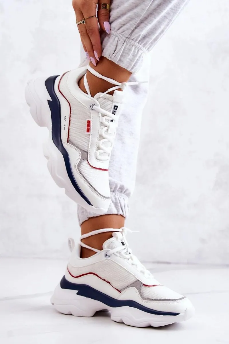 Best Big Star Shoes Damskie Buty Sportowe Big Star JJ274A116 Białe