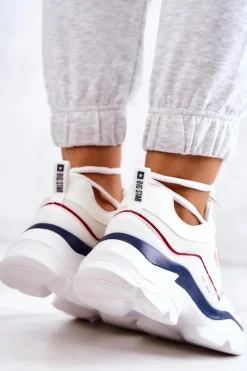 Best Big Star Shoes Damskie Buty Sportowe Big Star JJ274A116 Białe