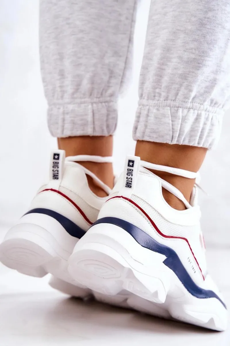 Best Big Star Shoes Damskie Buty Sportowe Big Star JJ274A116 Białe