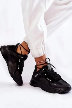 Best Big Star Shoes Damskie Buty Sportowe Big Star KK274056 Czarne