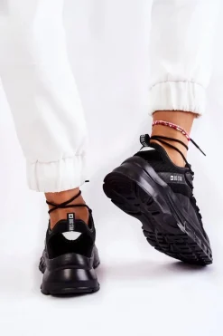 Best Big Star Shoes Damskie Buty Sportowe Big Star KK274056 Czarne