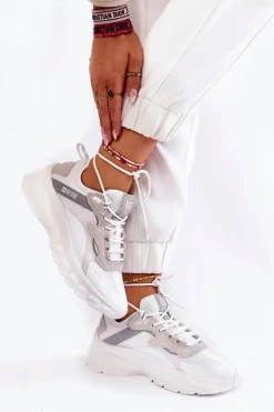 Buty Sportowe Big Star|Sneakersy Damskie></noscript>Big Star Shoes Damskie Buty Sportowe Big Star KK274057 Białe