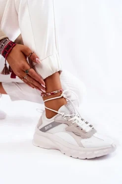 Buty Sportowe Big Star|Sneakersy Damskie></noscript>Big Star Shoes Damskie Buty Sportowe Big Star KK274057 Białe