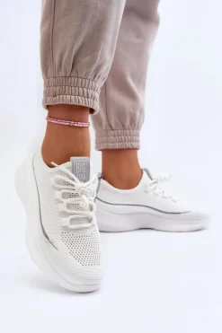 New Big Star Shoes Damskie Buty Sportowe Big Star NN274662 Białe