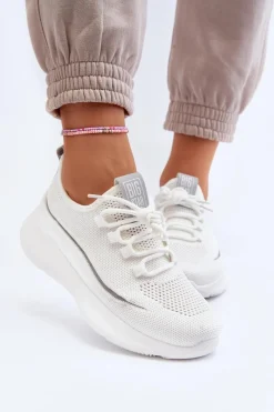 New Big Star Shoes Damskie Buty Sportowe Big Star NN274662 Białe