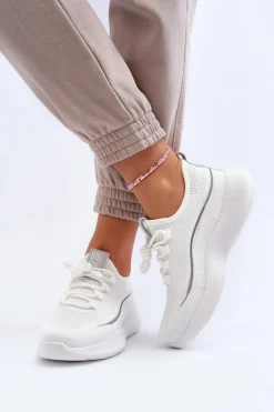 New Big Star Shoes Damskie Buty Sportowe Big Star NN274662 Białe