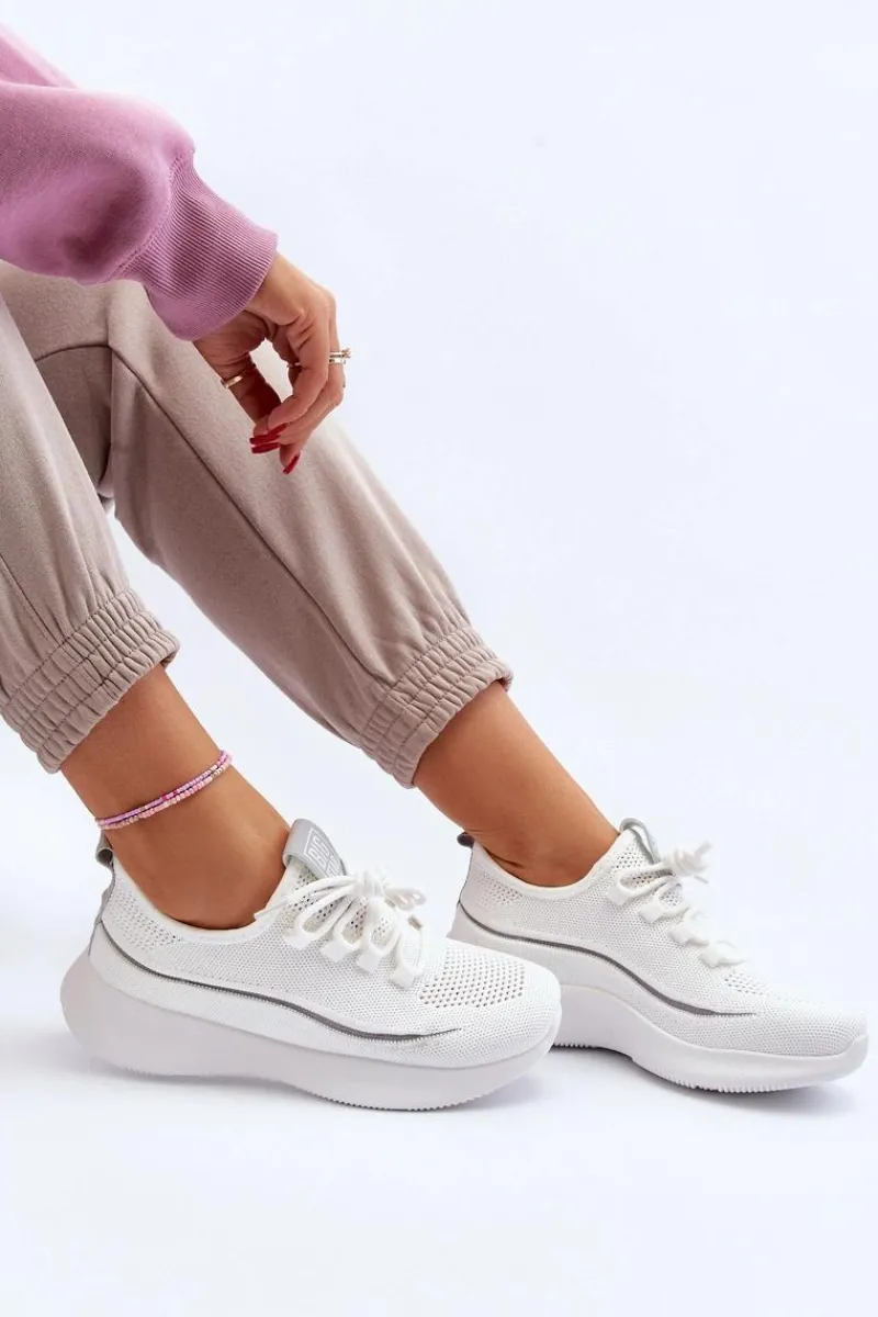 New Big Star Shoes Damskie Buty Sportowe Big Star NN274662 Białe