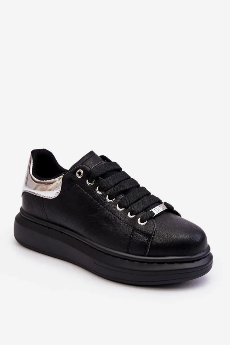 Sneakersy Damskie>GOE Damskie Buty Sportowe LL2N4012 Czarno-Srebrne