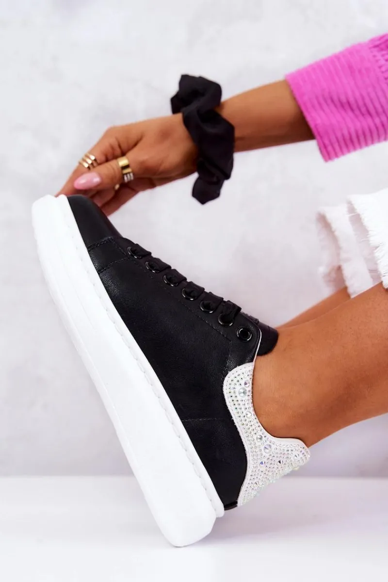 Sneakersy Damskie>GOE Damskie Buty Sportowe JJ2N4052 Czarno-Białe