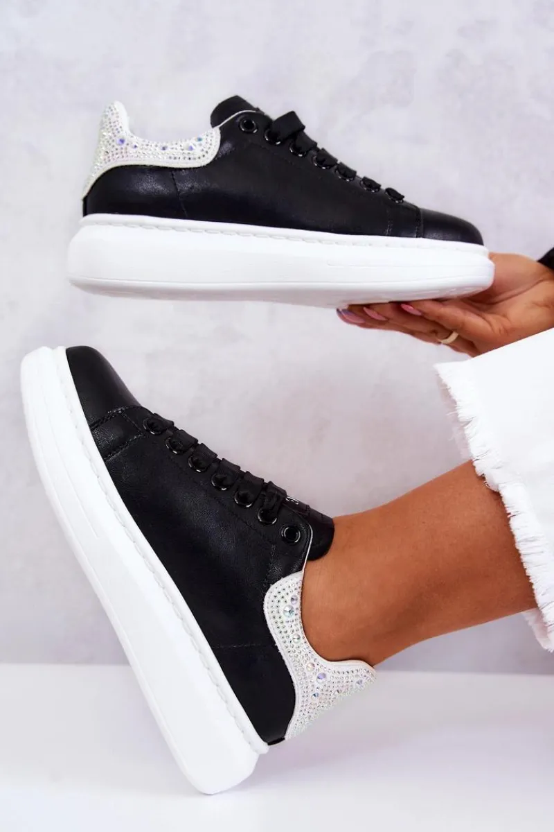 Sneakersy Damskie>GOE Damskie Buty Sportowe JJ2N4052 Czarno-Białe