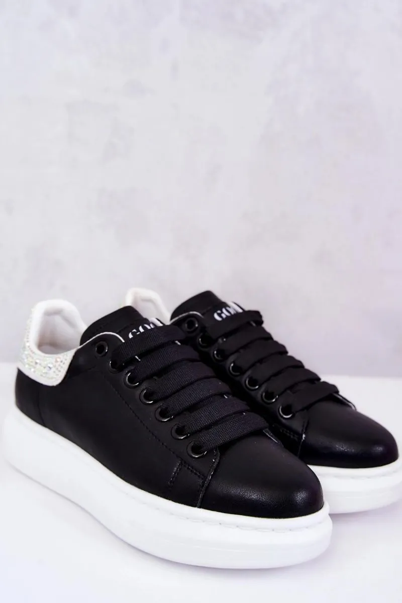 Sneakersy Damskie>GOE Damskie Buty Sportowe JJ2N4052 Czarno-Białe