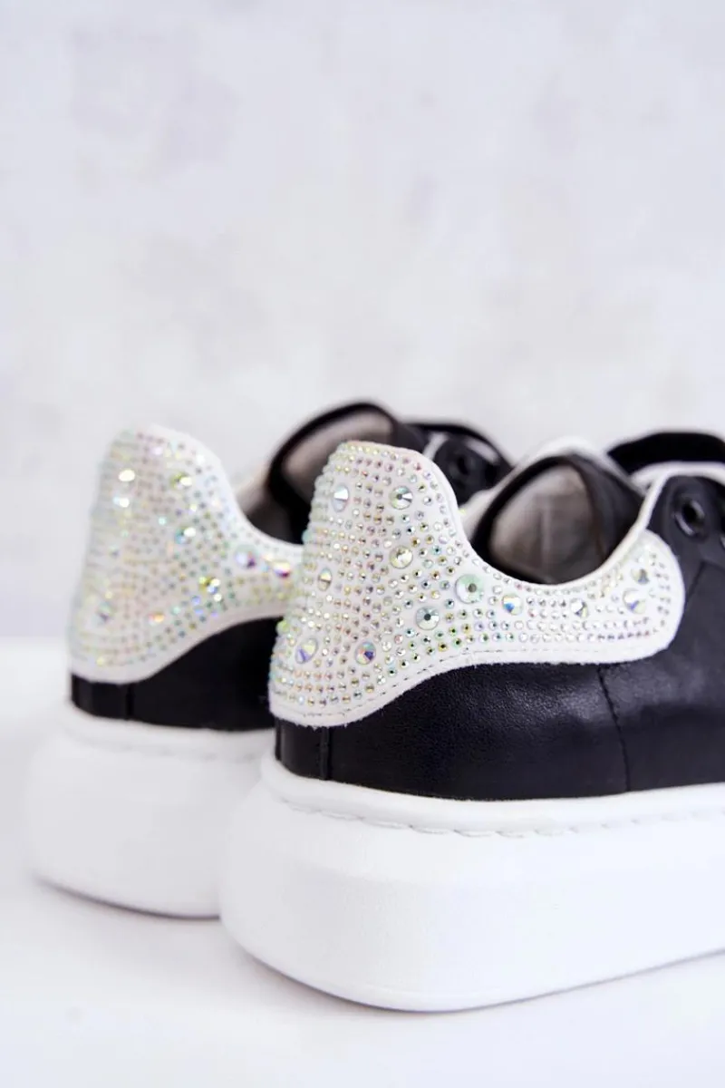 Sneakersy Damskie>GOE Damskie Buty Sportowe JJ2N4052 Czarno-Białe