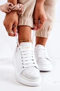 New GOE Damskie Buty Sportowe JJ2N4053 Białe