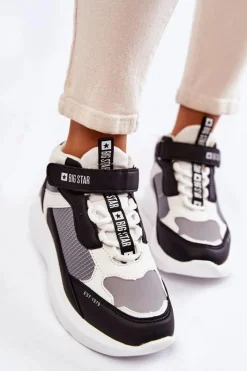 Online Big Star Shoes Damskie Buty Sportowe Memory Foam System Big Star KK274405 Białe