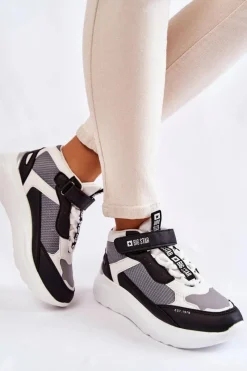 Online Big Star Shoes Damskie Buty Sportowe Memory Foam System Big Star KK274405 Białe