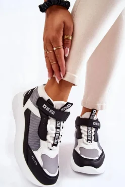 Online Big Star Shoes Damskie Buty Sportowe Memory Foam System Big Star KK274405 Białe