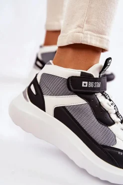 Online Big Star Shoes Damskie Buty Sportowe Memory Foam System Big Star KK274405 Białe