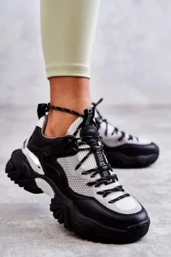 Buty Sportowe Big Star|Sneakersy Damskie></noscript>Big Star Shoes Damskie Buty Sportowe Memory Foam System Big Star KK274053 Czarno-Szare