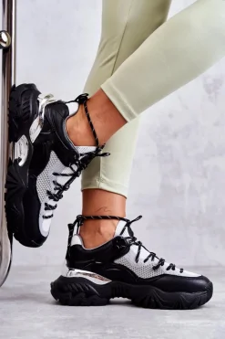 Buty Sportowe Big Star|Sneakersy Damskie></noscript>Big Star Shoes Damskie Buty Sportowe Memory Foam System Big Star KK274053 Czarno-Szare