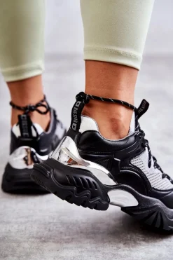 Buty Sportowe Big Star|Sneakersy Damskie></noscript>Big Star Shoes Damskie Buty Sportowe Memory Foam System Big Star KK274053 Czarno-Szare