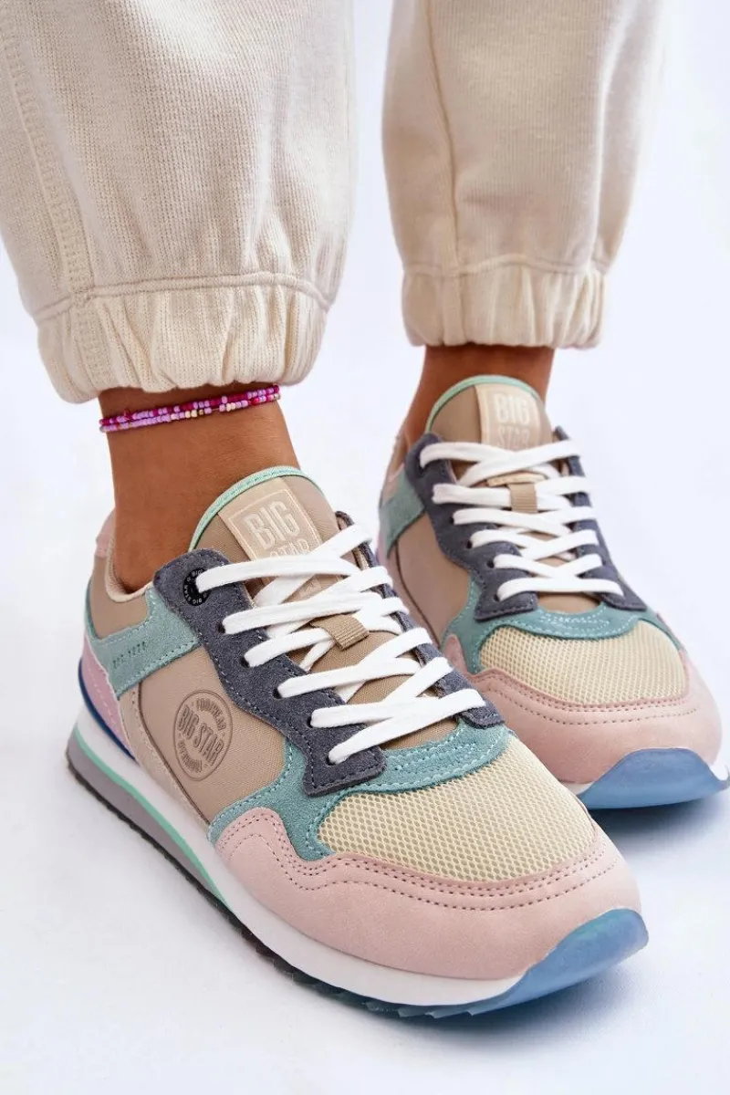 Discount Damskie Buty Sportowe Memory Foam System Big Star LL274347 Multikolor Damskie Buty Sportowe Big Star|Sneakersy Damskie