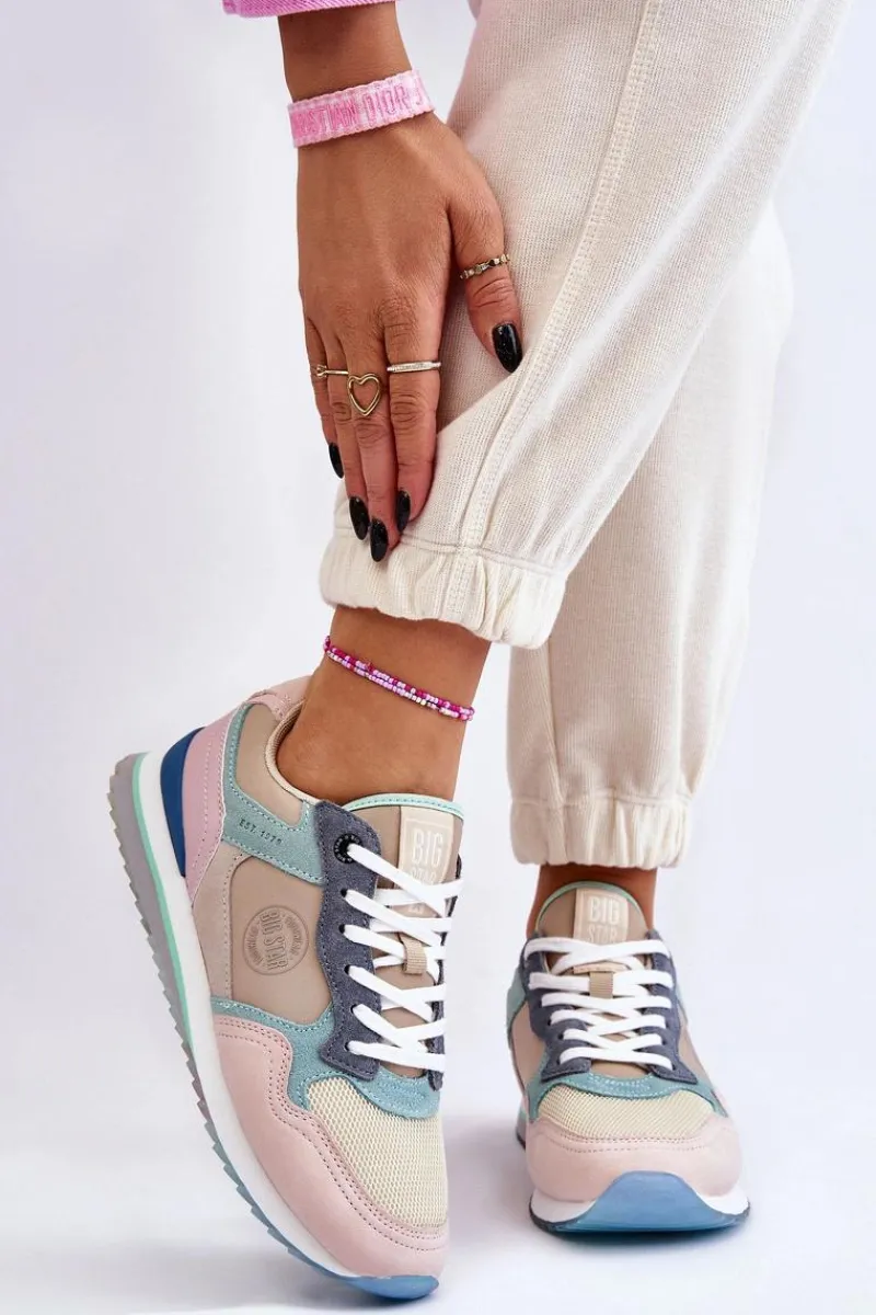 Discount Damskie Buty Sportowe Memory Foam System Big Star LL274347 Multikolor Damskie Buty Sportowe Big Star|Sneakersy Damskie