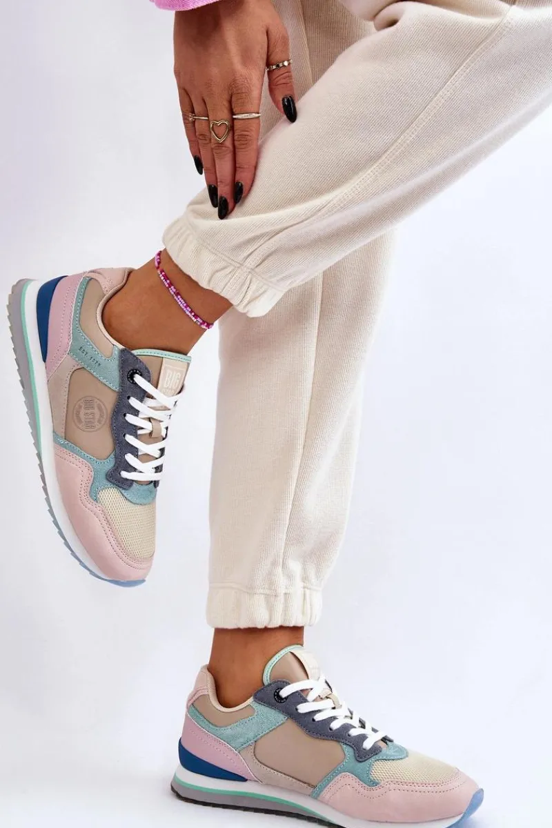 Discount Damskie Buty Sportowe Memory Foam System Big Star LL274347 Multikolor Damskie Buty Sportowe Big Star|Sneakersy Damskie