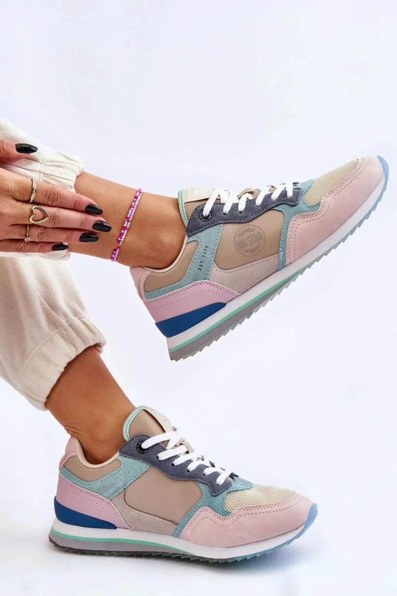 Discount Damskie Buty Sportowe Memory Foam System Big Star LL274347 Multikolor Damskie Buty Sportowe Big Star|Sneakersy Damskie