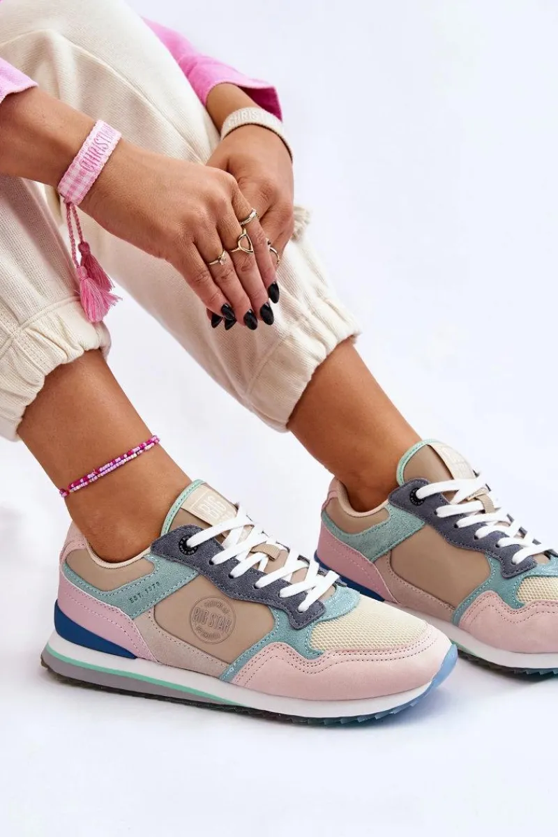 Discount Damskie Buty Sportowe Memory Foam System Big Star LL274347 Multikolor Damskie Buty Sportowe Big Star|Sneakersy Damskie