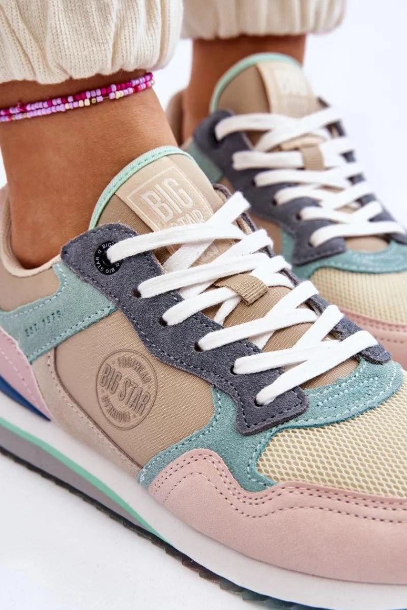 Discount Damskie Buty Sportowe Memory Foam System Big Star LL274347 Multikolor Damskie Buty Sportowe Big Star|Sneakersy Damskie