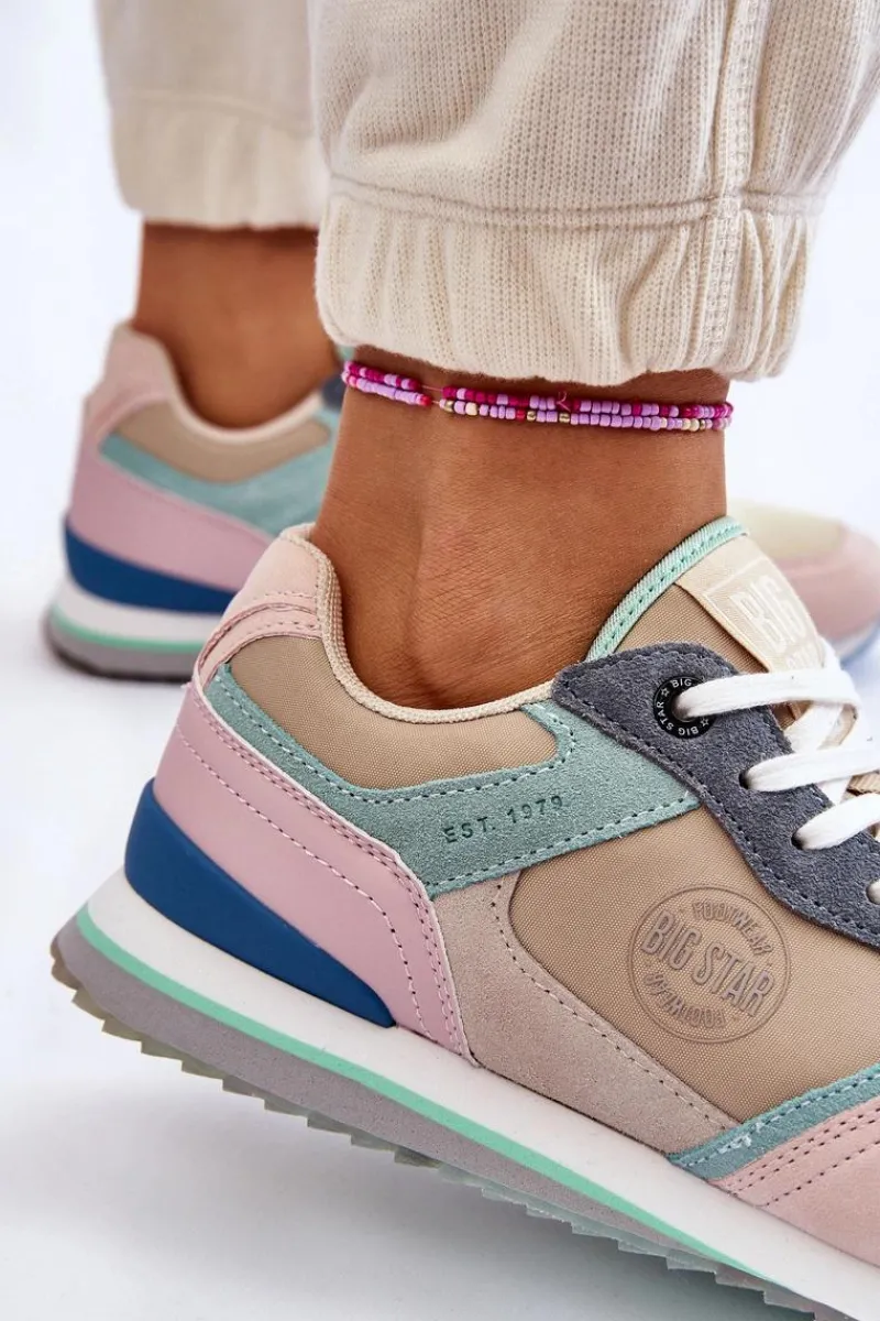 Discount Damskie Buty Sportowe Memory Foam System Big Star LL274347 Multikolor Damskie Buty Sportowe Big Star|Sneakersy Damskie