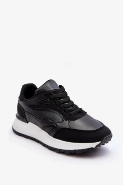 Buty Sportowe Na Platformie|Sneakersy Damskie>Boto Damskie Buty Sportowe Na Platformie Czarno-Białe Henley