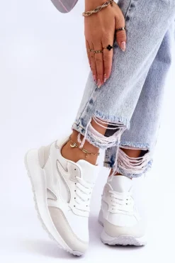 Buty Sportowe Na Platformie|Sneakersy Damskie>Boto Damskie Buty Sportowe Na Platformie Białe Henley
