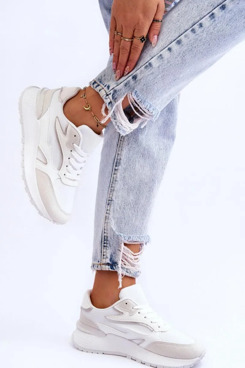 Buty Sportowe Na Platformie|Sneakersy Damskie>Boto Damskie Buty Sportowe Na Platformie Białe Henley