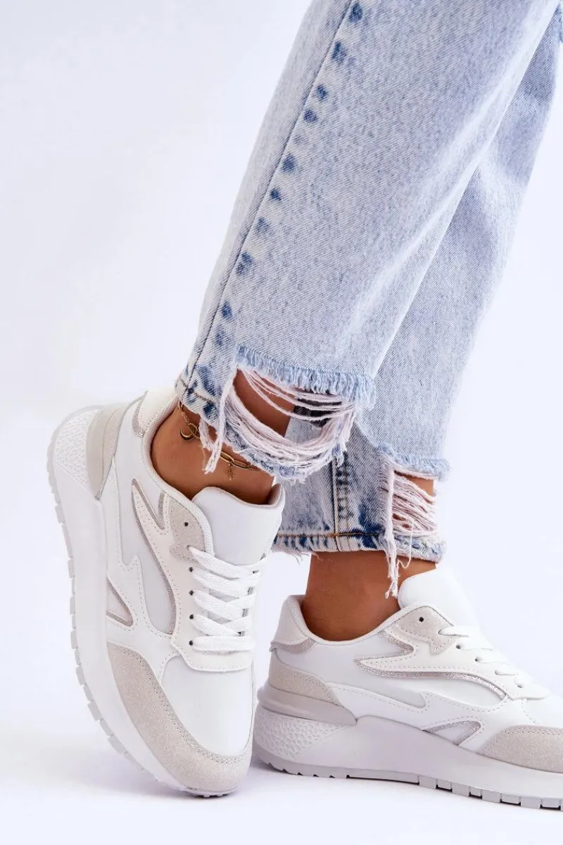 Buty Sportowe Na Platformie|Sneakersy Damskie>Boto Damskie Buty Sportowe Na Platformie Białe Henley