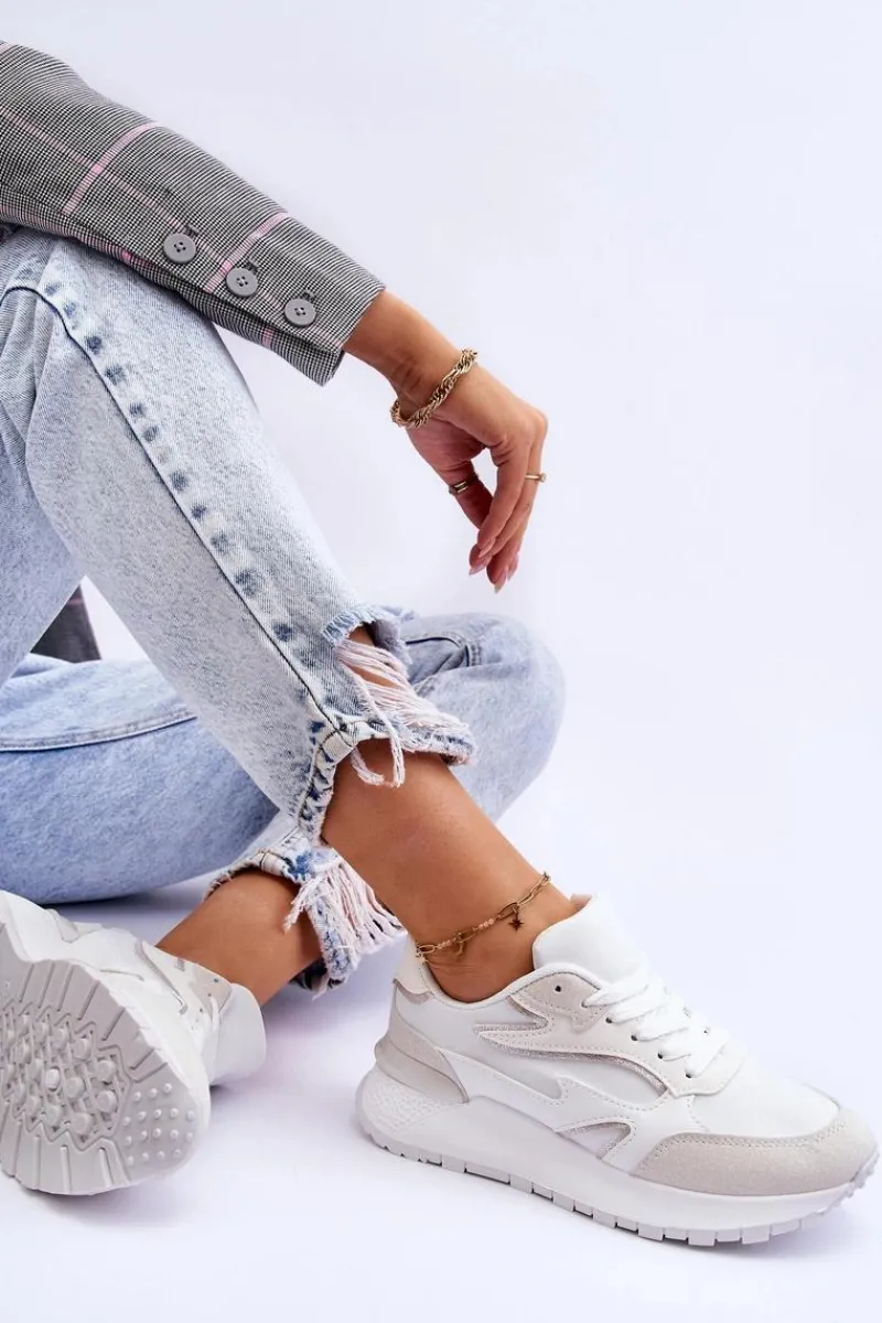 Buty Sportowe Na Platformie|Sneakersy Damskie>Boto Damskie Buty Sportowe Na Platformie Białe Henley