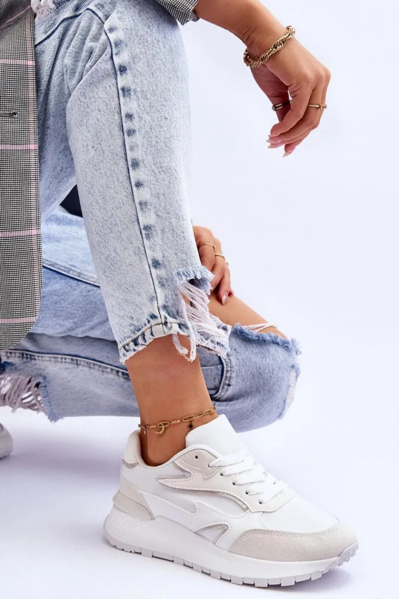 Buty Sportowe Na Platformie|Sneakersy Damskie>Boto Damskie Buty Sportowe Na Platformie Białe Henley