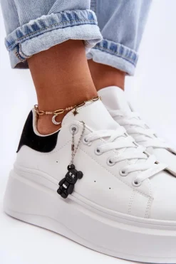 Online Damskie Buty Sportowe Na Masywnej Platformie Biało-Czarne Mariell Damskie Sneakersy Damskie